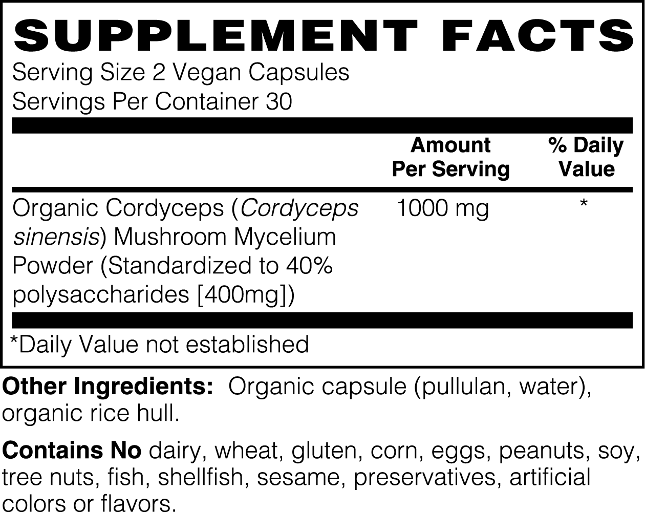 Cordyceps Shroom' Capsules